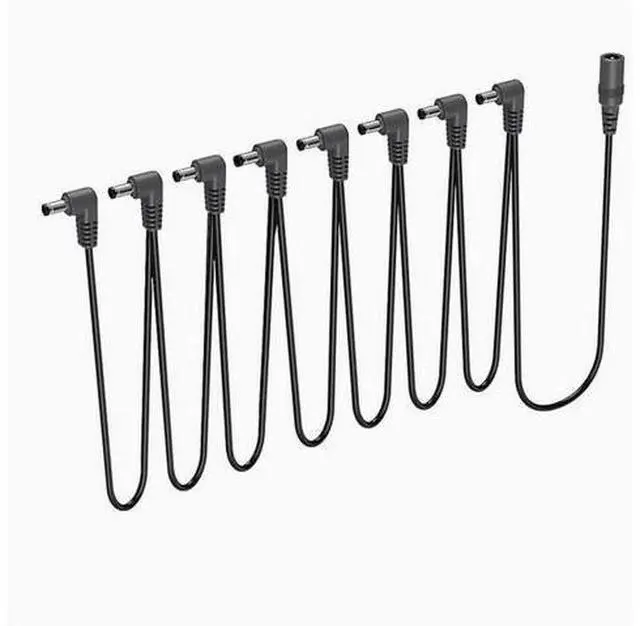 Main image of DC power cable 5.5x2.1 Elbow Expansion topology cable splitter 5521 Charging cable 8 Ports