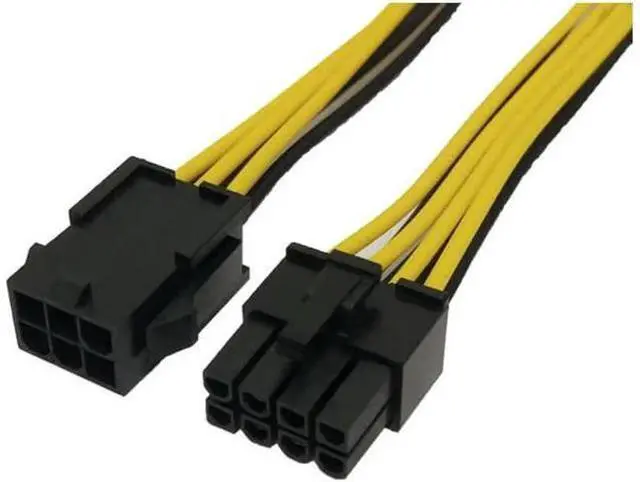 Alt view image 2 of 2 - 10pcies/lot NEW PCI Express 6 pin to 8 pin Power Adapter Cable 6pin to 8pin PCIe cable