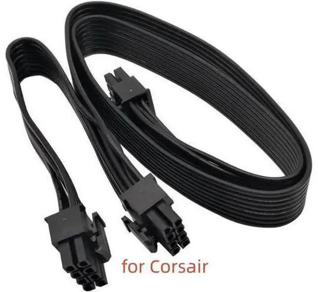 Main image of CPU 8 Pin male to Dual PCIe 2x 8 Pin (6+2) male Power Adapter Cable for Modular Power Supply 25-inch+9-inch (63cm+23cm)