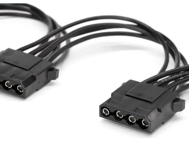 Alt view image 3 of 5 - Molex Splitter 4 Pin IDE Power Supply Extension Cable 1 to 3 Y Splitter 6.7 inch