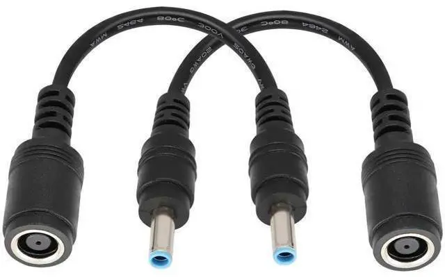 Main image of Tip Laptop Power Adapter Cable DC 7.4mm x 5.0mm Female to 4.5mm x3.0mm Male Charging Connector Power Converter Cable DC Jack for HP Notebook Adapter Replacement Power Cord(15.8cm/2Pack)