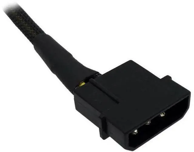 Alt view image 2 of 4 - Molex to CPU 8 Pin EPS Power Cable, LP4 Molex Male to CPU 8 Pin (4+4) EPS-12V Adapter Converter Sleeved 13-inch(33cm)
