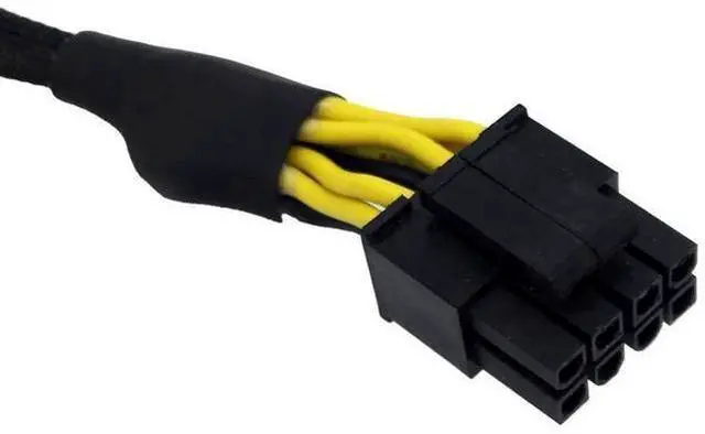 Alt view image 3 of 4 - Molex to CPU 8 Pin EPS Power Cable, LP4 Molex Male to CPU 8 Pin (4+4) EPS-12V Adapter Converter Sleeved 13-inch(33cm)
