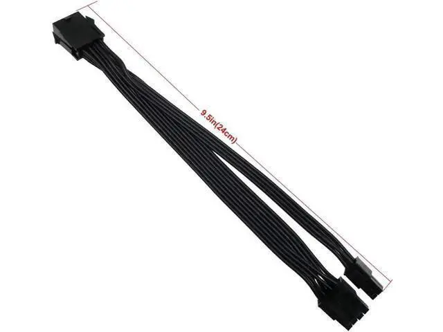 Alt view image 2 of 4 - CPU 8 Pin Female to CPU 8 Pin ATX 4 Pin Male Power Supply Converter Adapter Extension Cable for Motherboard 9.5-inch(24cm)