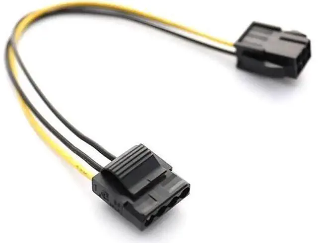 Alt view image 4 of 4 - 1pc Molex To PCI-E Power Adapter IDE 4Pin 4 Pin Female to 6 Pin Female 6Pin Graphics Video Card Converter Cable