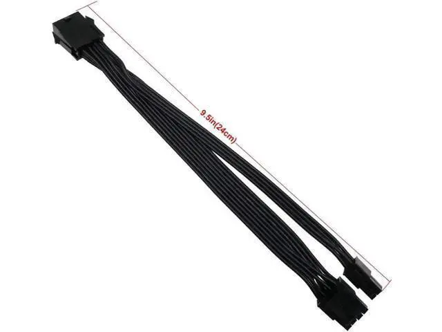 Alt view image 4 of 4 - CPU 8 Pin Female to CPU 8 Pin ATX 4 Pin Male Power Supply Converter Adapter Extension Cable for Motherboard 9.5-inch(24cm)