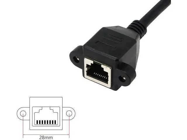 Alt view image 6 of 6 - RJ45 Ethernet Adapter Cable 90 Angle Left Male to Famale Ethernet Switch Adapter Cable for CAT 5/CAT 6 LAN Ethernet Socket Connector Adapter Cat5 Cat6 Cable(Left)