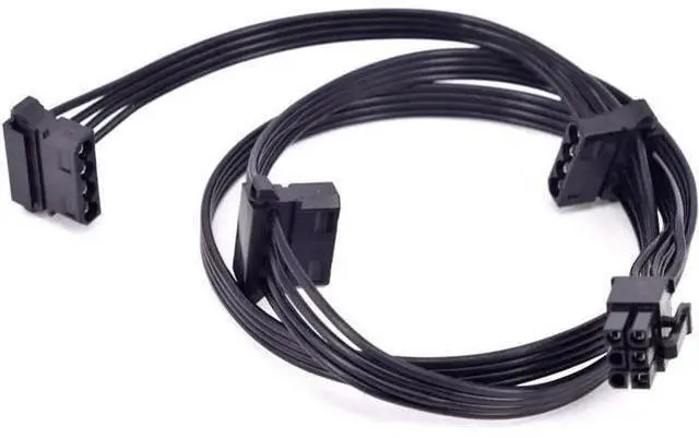 Main image of PCIe 6Pin to 3 Peripheral 4Pin Molex Power Cable GPU 6 Pin to IDE Female for C.ORSAIR HX1200i HX1000i HX850i HX750i Modular PSU
