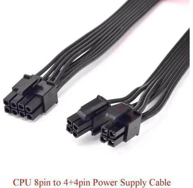 Alt view image 3 of 5 - CPU 8pin to 4+4pin Power supply Cable ATX 12V Durable 2xP4 to P8 for Corsair AX Series AX860 AX850 AX760 AX750 AXi Series AX1500i AX1200i AX860i AX760i