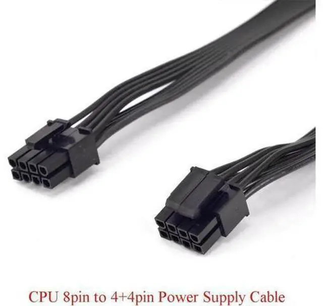 Alt view image 4 of 5 - CPU 8pin to 4+4pin Power supply Cable ATX 12V Durable 2xP4 to P8 for Corsair AX Series AX860 AX850 AX760 AX750 AXi Series AX1500i AX1200i AX860i AX760i