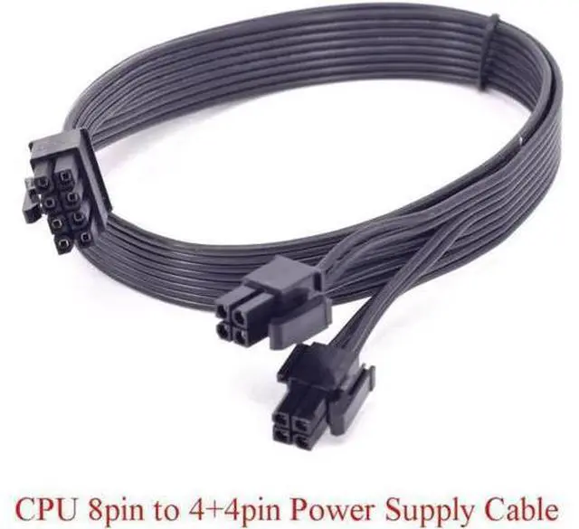 Alt view image 5 of 5 - CPU 8pin to 4+4pin Power supply Cable ATX 12V Durable 2xP4 to P8 for Corsair AX Series AX860 AX850 AX760 AX750 AXi Series AX1500i AX1200i AX860i AX760i