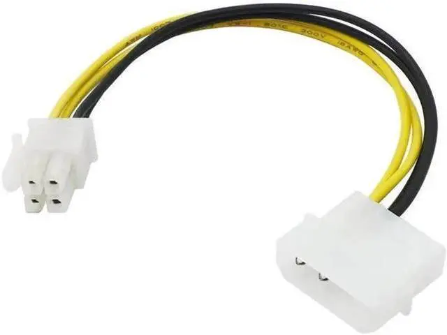 Alt view image 2 of 6 - PC Computer Power Supply PSU EPS ATX/12V 4 pin IDE Molex to Motherboard 4-Pin P4 CPU Power Adapter Converter Cord Cable