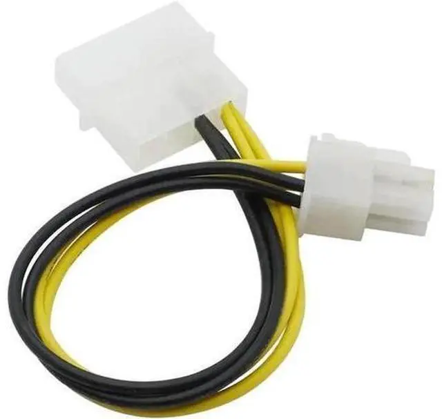 Alt view image 3 of 6 - PC Computer Power Supply PSU EPS ATX/12V 4 pin IDE Molex to Motherboard 4-Pin P4 CPU Power Adapter Converter Cord Cable