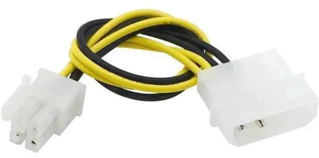 Main image of PC Computer Power Supply PSU EPS ATX/12V 4 pin IDE Molex to Motherboard 4-Pin P4 CPU Power Adapter Converter Cord Cable