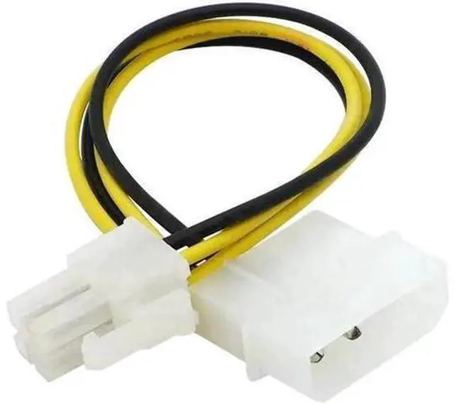 Alt view image 6 of 6 - PC Computer Power Supply PSU EPS ATX/12V 4 pin IDE Molex to Motherboard 4-Pin P4 CPU Power Adapter Converter Cord Cable
