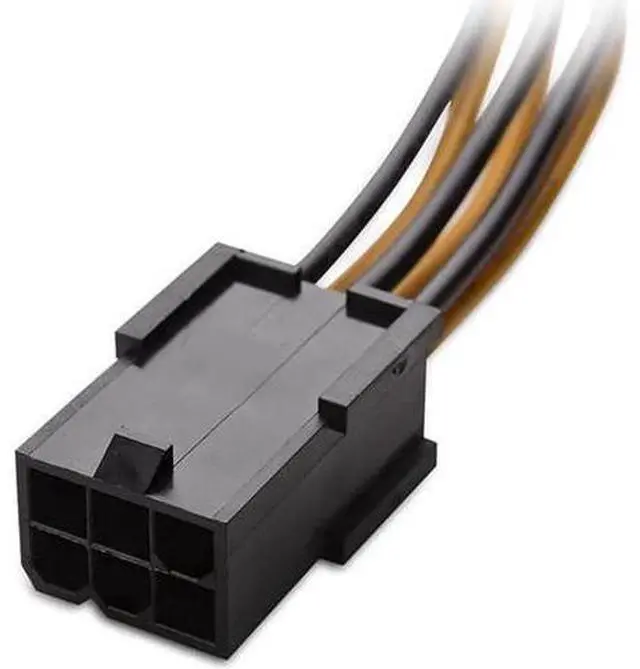Alt view image 3 of 4 - (2-Pack) 6-Pin PCIe to 8-Pin PCIe Adapter Power Cable - 4 Inches