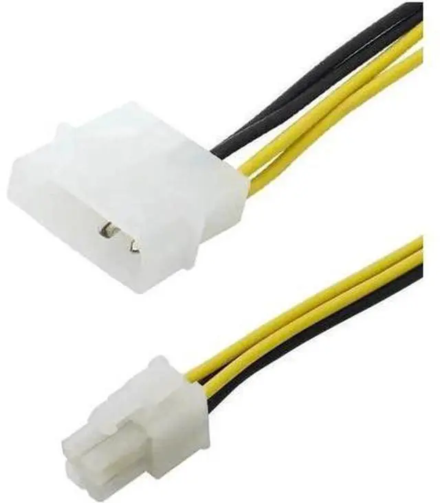 Alt view image 5 of 6 - PC Computer Power Supply PSU EPS ATX/12V 4 pin IDE Molex to Motherboard 4-Pin P4 CPU Power Adapter Converter Cord Cable