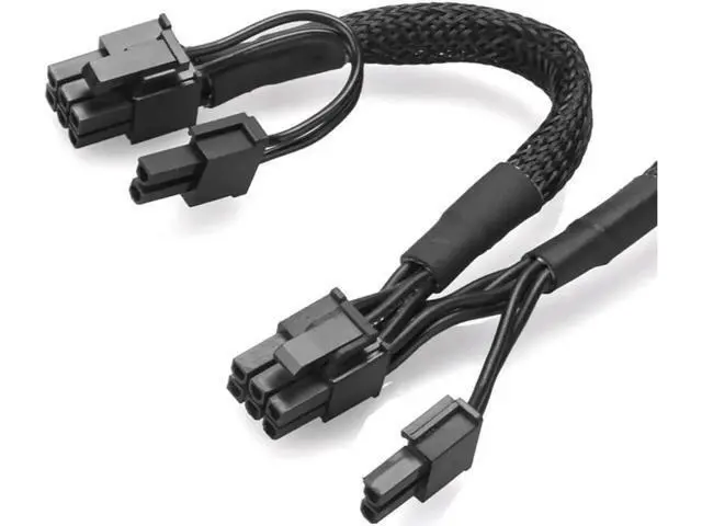 Alt view image 7 of 7 - PCI-E 8pin to Dual 8(6+2)Pin Power Supply Cable PCIe 8 Pin 1 to 2 Spliter ATX 8pin PSU to GPU PCIE 8Pin for RM1000 RM850 RM750 RM650 RM550 RM450