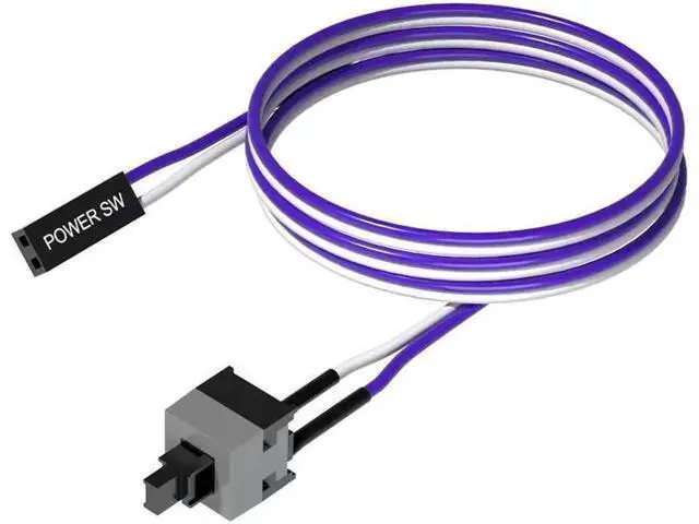 Alt view image 2 of 3 - 50cm Long Power Button Switch Cable for PC Switches Reset Computer Power Momentary Automatically Reset Push Button(1pc)