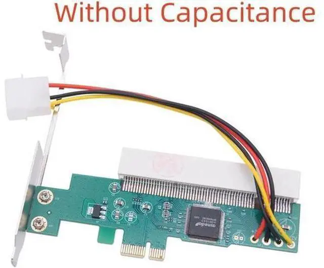 Main image of PCIE to PCI Adapter PCI Express X1 to PCI Expansion Card Riser ASM1083 Chipset PCI-E Converter Adapter with 4Pin Power Connector