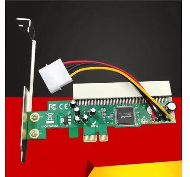 Alt view image 3 of 7 - PCIE to PCI Adapter PCI Express X1 to PCI Expansion Card Riser ASM1083 Chipset PCI-E Converter Adapter with 4Pin Power Connector