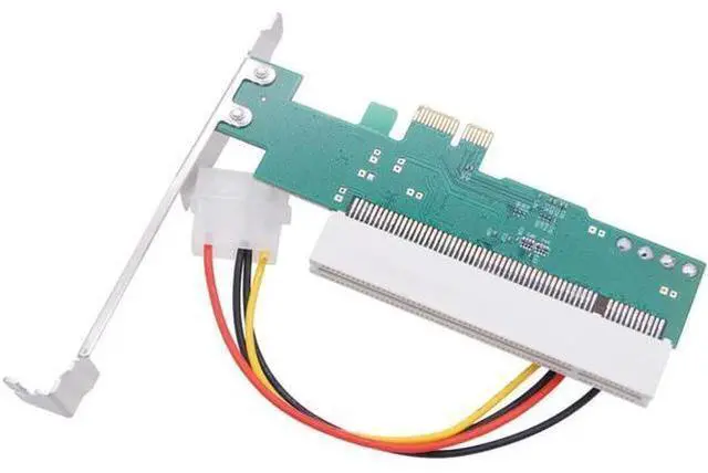 Alt view image 7 of 7 - PCIE to PCI Adapter PCI Express X1 to PCI Expansion Card Riser ASM1083 Chipset PCI-E Converter Adapter with 4Pin Power Connector