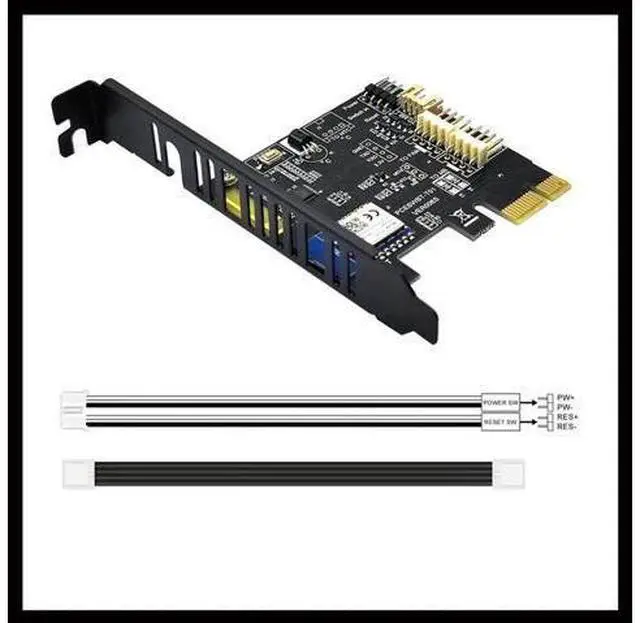 Alt view image 2 of 7 - Wifi Computer Power Reset Switch PCIe Expansion Card for PC Destop Computer APP Remote Control Computer Wifi Smart Switch