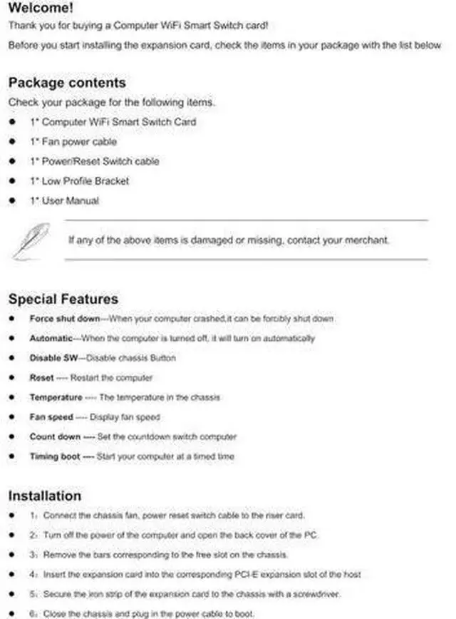 Alt view image 4 of 7 - Wifi Computer Power Reset Switch PCIe Expansion Card for PC Destop Computer APP Remote Control Computer Wifi Smart Switch
