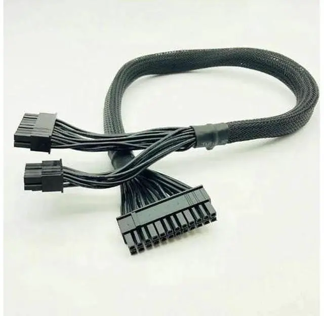 Alt view image 3 of 7 - ATX 24pin to (18+10)Pin Modular Power Supply Adapter Cable for RM650X RM750X RM850X RM1000X 610mm Black Power Cables