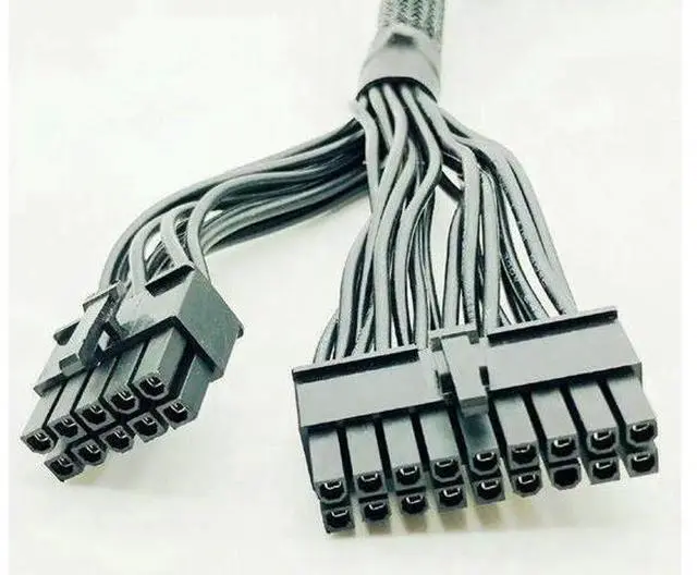 Alt view image 5 of 7 - ATX 24pin to (18+10)Pin Modular Power Supply Adapter Cable for RM650X RM750X RM850X RM1000X 610mm Black Power Cables