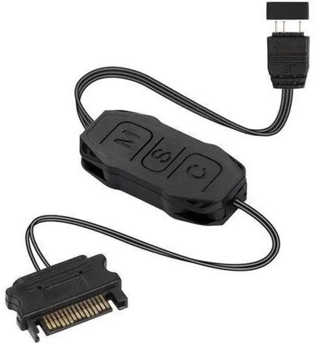 Main image of ARGB Controller 5V 3 Pin RGB Controller Cable,SATA Power Supply Light Stripe Controller-1 pcs