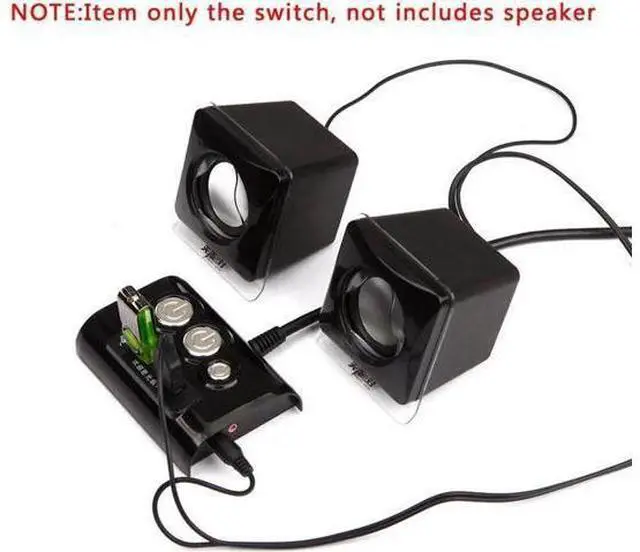 Alt view image 6 of 6 - Desktop Computer PC Case Power Supply on/off Reset Button Switch with Double USB and Audio Ports for Office Internet Cafes