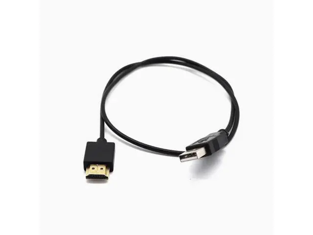Alt view image 4 of 5 - HDMI cable HDMI male to USB power cable USB to HDMI male power cable, 0.5 m
