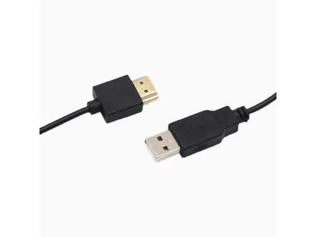 Alt view image 2 of 5 - HDMI cable HDMI male to USB power cable USB to HDMI male power cable, 0.5 m
