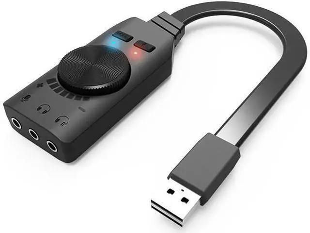 Main image of 7.1 Channel Microphone Earphone Two in One USB Sound Card for Computer Audio Interface External Sound Card for PS4 Headset Gamer