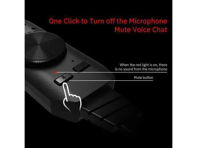 Alt view image 3 of 7 - 7.1 Channel Microphone Earphone Two in One USB Sound Card for Computer Audio Interface External Sound Card for PS4 Headset Gamer