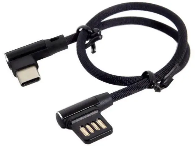 Alt view image 6 of 7 - USB-C 3.1 Type-C Male to Left Angled 90 Degree USB 2.0 Data Cable 15cm Dual Angled Type (Type-C)