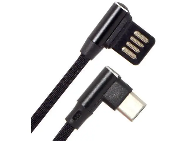 Alt view image 7 of 7 - USB-C 3.1 Type-C Male to Left Angled 90 Degree USB 2.0 Data Cable 15cm Dual Angled Type (Type-C)