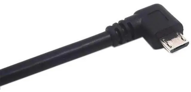 Alt view image 4 of 5 - 0.3 Meter Micro USB 5 Pin Extension Cable, Right Angle Micro USB Male to Female Extender Bolt Screw Lock Mount Cable, Sync Data & Charging