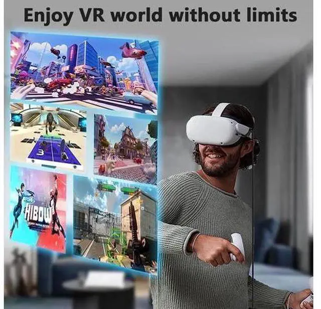 Main image of VR Link Cable Compatible with Oculus/Me-ta Quest 2 Accessories and PC/Steam VR, High-Speed Data Transfer Charging Cord, USB 3.0 Type A USB3.2 to USB C Cable for VR Headset, Gaming PC (16.4ft)