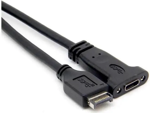 Main image of Motherboard Expansion Cable USB 3.1 Front Panel Header Type E Male to Usb-C Type C Female Computer Connector 50cm