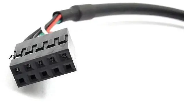 Alt view image 4 of 6 - 9 pin USB Header to USB Cable, USB 2.0 Type A Male to Dupont 9 Pin Female Header Motherboard Cable Cord (AM to 9Pin 0.2M)(2 Pack)