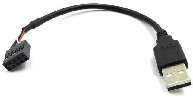 Alt view image 6 of 6 - 9 pin USB Header to USB Cable, USB 2.0 Type A Male to Dupont 9 Pin Female Header Motherboard Cable Cord (AM to 9Pin 0.2M)(2 Pack)