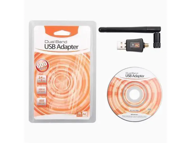 Alt view image 4 of 4 - 5G dual-band wireless network card computer external usb wifi signal receiver AC600M RTL8811CU External antenna