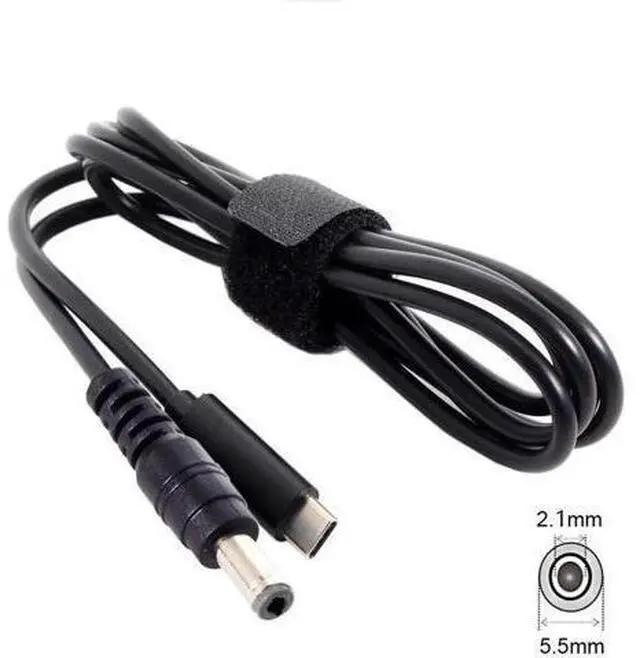 Alt view image 3 of 7 - Type C USB-C Input to 20V DC 5.5 2.1mm Power PD Charge Cable for Laptop Notebook