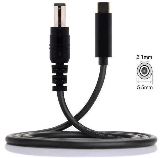 Alt view image 5 of 7 - Type C USB-C Input to 20V DC 5.5 2.1mm Power PD Charge Cable for Laptop Notebook