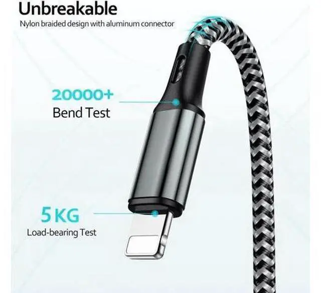 Alt view image 2 of 7 - Puxnoin Multi Charging Cable 6FT 2Pack Multi Charger Cable 4 in 1 Universal Multiple USB Cable Fast Charging Cord with Type-C, Micro USB Port for Most Cell Phone, Tablets