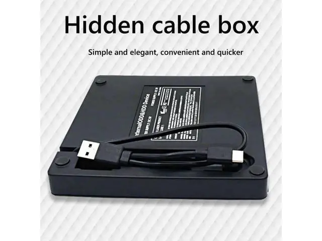 Alt view image 2 of 7 - External CD DVD Drive, USB 3.0 & Type-C Slim Portable CD DVD+/-RW Drive External DVD Writer CD Burner Player, External Optical DVD Drive for Laptop, Desktop, Mac, PC, WIN 11/10/8/7/XP/Linux/Vista/OS