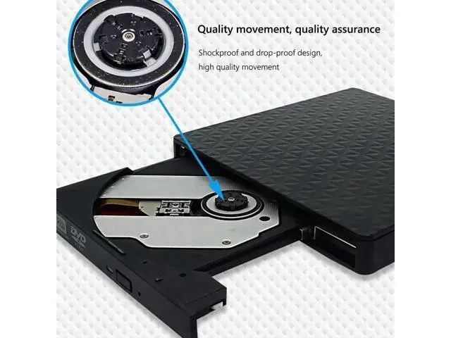 Alt view image 7 of 7 - External CD DVD Drive, USB 3.0 & Type-C Slim Portable CD DVD+/-RW Drive External DVD Writer CD Burner Player, External Optical DVD Drive for Laptop, Desktop, Mac, PC, WIN 11/10/8/7/XP/Linux/Vista/OS