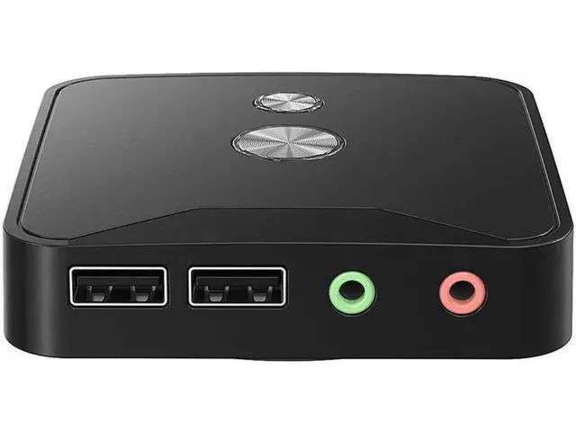 Alt view image 5 of 7 - Desktop Computer Switch Button Extension Cord with Dual USB Audio Desktop Host External On/Off Start / Reset /Audio Button Paste Type Computer Switch